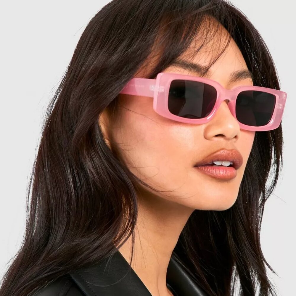 Evolution Sunglasses Bubblegum Pink Rectangular Style